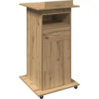 vidaXL Podium Artisan-Eiche Holzwerkstoff 55 x 55 x 107 cm