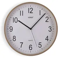 Versa Wanduhr Grau Kunststoff 40 x 40 x 5,5 cm