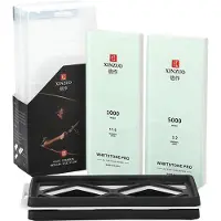 Xinzuo - Professionelles Schleifstein-Set mit 2 Steinen (Korund & Glas) - 1000/5000 - L