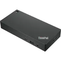 Lenovo 40AY0090IT, Kabelgebunden, USB 3.2 Gen 1 (3.1 Gen 1) Type-C, 10,100,1000 Mbit/s, Schwarz, 4K Ultra HD, 3840 x 2160 Pixel