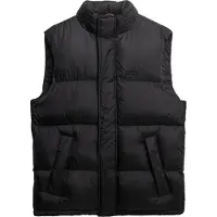 Superdry für Herren. M5012246A Tech Padded Vest schwarz (XL), Lässig, Nylon