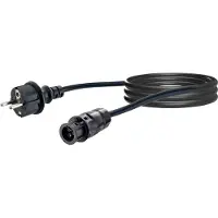 Schwaiger Kabel, Haushaltsstecker, 5 m - schwarz