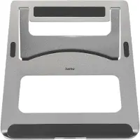 Hama Laptop-Ständer "Laptop-Stand "Aluminium", faltbar, bis 40 cm (15,6"), Silber", silber, B:23cm H:1cm T:23cm, Gerätehalterungen, Notebook Ständer, Laptop-Ständer