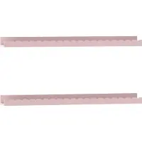 En.casa Kinder-Wandregal 2er Set Vestnes 60x10x5 cm Cotton Candy