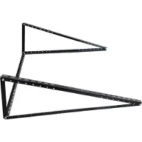 Schwaiger SOBM1030, Montageset, Aluminium, Bodenmontage, Schienenmontiert, Wand-montiert, Schwarz