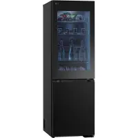 LG GBG5160CEV, 349 l, T, 10 kg/24h, C, Fresh Zone Fach, Schwarz