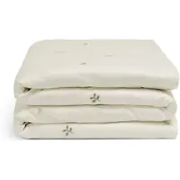 Yumeko Kinderbettwäsche Baumwollsatin 120x150 Weiß - Eco, Bio & Fairtrade