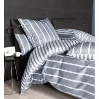 Janine Design Interlock-Jersey-Bettwäsche-Garnitur JERSEY CLASSIC 59028 Farbe platin Größe 155x200+80x80