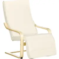 HOMCOM - Relaxsessel - 66,5L x 94B x 100H cm - weiß
