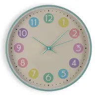 Versa Wanduhr Bunt Kunststoff 30 x 30 x 4,5 cm