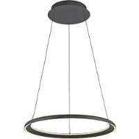 Schöner Wohnen Hängelampe QUILLO, dimmbar, schwarz, für Wohn- / Esszimmer, Aluminium, Modern, Pendelleuchte