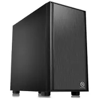 Thermaltake Versa H17, Micro Tower, PC, Schwarz, micro ATX, Mini-ITX, SPCC, 15,5 cm