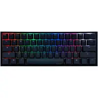 Ducky One 2 Pro Mini, Kabelgebunden, USB, Mechanischer Switch, QWERTY, RGB-LED, Schwarz