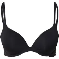 Tommy Hilfiger Bügel-BH "PUSH UP", Damen, Gr. 85, Cup B, schwarz, Obermaterial: 84% Polyamid, 16% Elasthan, UNDERWEAR, körpernah, BHs Bügel-BH, unifarben, Spaghettiträger mit Logo