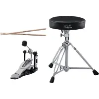 Roland DAP-3X Fußmaschine Hocker und Drumsticks