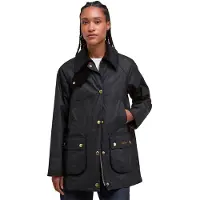 Barbour für Damen. LWX1402 Jacke aus gewachster Baumwolle Modern Beadnell Wax schwarz (M), Lässig