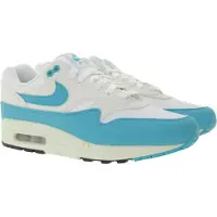 Nike Air Max 1 Damen Sneaker Echtleder Turnschuhe Low-Top Sneaker DZ2628-107 Weiß/Türkis