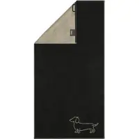 Cawö Duschtuch We Love Dogs Companion Black/Beige