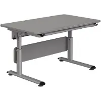 PAIDI Kinderwelten Schülerschreibtisch Diego , grau , Maße (cm): B: 120 H: 53 T: 70.0