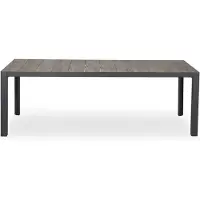 Siena Garden Gartentisch Silva, Keramik und Aluminium, Tischplatte in Washed Grey