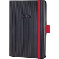 Sigel Wochenkalender 2026 C2609 1W/2S schwarz/rot 15.1x10.8cm