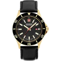 Swiss Military Hanowa Herrenuhr Quarzuhr schwarz / gold onesize Herren 42 SMWGB2100606, SMWGB2100611