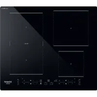 Ariston Hotpoint HB 4860C CPNE, Schwarz, Integriert, 59 cm, Zonen-Induktionskochfeld, Glas, 4 Zone(n)
