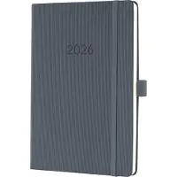 Sigel Wochenkalender 2026 C2666 1W/2S dunkelgrau 21.3x14.8cm