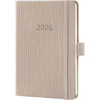 Sigel Wochenkalender 2026 C2661 1W/2S taupe 15.1x10.8cm