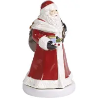 Villeroy & Boch Weihnachtsfigur "Spieluhr Santa Nostalgic Melody 9 x 9 x 15 rot", rot, Dekofiguren, Weihnachtsfigur