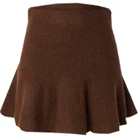 EDITED The Label Damen Röcke Adalee Wool Knit Skirt - Bruin - Größe 40