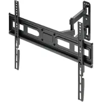 Manhattan - Befestigungskit (Wandmontage) - Voll beweglich - für Flachbildschirm - stabiler Stahl - Schwarz
