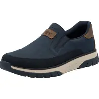 Rieker Herren Slipper mit herausnehmbarer MemoCup Decksohle extra weit B9350, Größe:45 EU, Farbe:Mehrfarbig