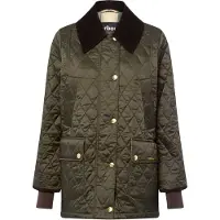 Barbour für Damen. LQU1849 Jacke Modern Beadnell Quilted grün (XS), Lässig, Polyamid