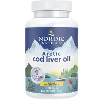 Nordic Naturals Arktisches Dorschleberöl 90 Weichkapseln – Hervorragender Zitronengeschmack