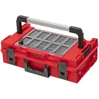 Qbrick System ONE 200 2.0 Expert RED ULTRA HD Custom Werkzeugkoffer modularer Organizer 585 x 385 x 190 mm 15,4 l stapelbar IP66
