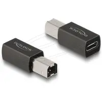 DeLOCK USB 2.0 Adapter USB Type-C Buchse zu Typ-B Stecker, 1 x USB Type-C, 1 x USB 2.0 Type-B, Anthrazit
