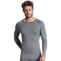 Ceceba Thermo Longsleeve Thermo Sport in grau-dunkel-melange | Gr.: 5