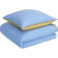 Hubsch Aki Bettwäsche 80/200 Blau/gelb | 061407