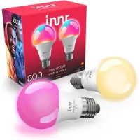 Innr LED-Lampe RB 282 C-2 Comfort Bulb, E27, 8,6W ersetzt 60W, RGBW, App-fähig, ZigBee, 2 Stück