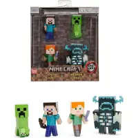 Jada Jadatoys 9334337314R00 - Minecraft 4-Pack 2,5" Figures - Neu