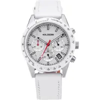Holzkern Herrenuhr Titan Neverrest Howlith/Weiß