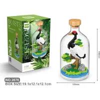 Tinisu Storch Bausteine Modell Figur Klemmbausteine Flasche Micro-Bricks
