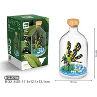 Tinisu Libelle Bausteine Modell Figur Klemmbausteine Flasche Micro-Bricks
