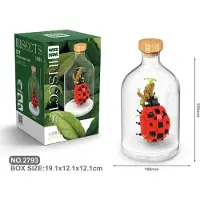 Tinisu Marienkäfer Bausteine Modell Figur Klemmbausteine Flasche Micro-Bricks