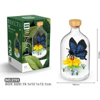 Tinisu Schmetterling Bausteine Modell Figur Klemmbausteine Flasche Micro-Bricks