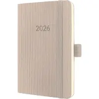 Sigel Wochenkalender 2026 C2631 1W/2S taupe 14x9.3cm