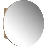Vicco Badspiegelschrank Loki Goldkraft Eiche 50 x 50 cm mit 2 Fächern, Model 56220