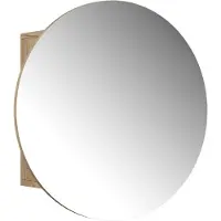 Vicco Badspiegelschrank Loki Goldkraft Eiche 60 x 60 cm mit 2 Fächern, Model 56228