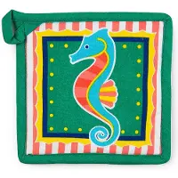 Excelsa Topflappen Corfù Baumwolle 20x20 cm Mehrfarbig